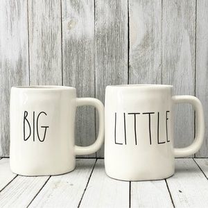Rae Dunn Artisan Collection by Magenta Big & Little Coffee Mugs